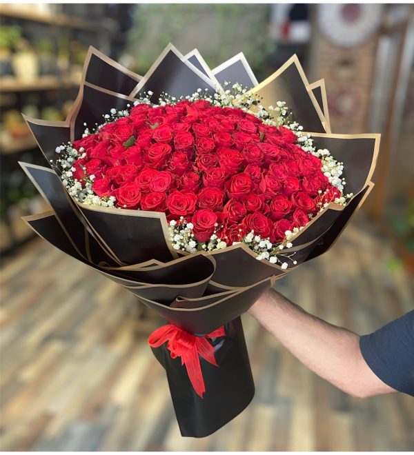 101 Lİ GÜL BUKETİ