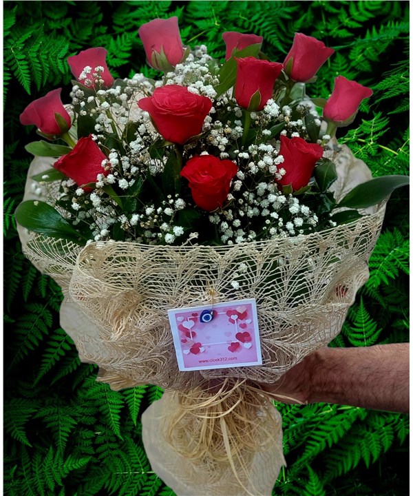 11 Lİ GÜL BUKETİ - Görsel 3