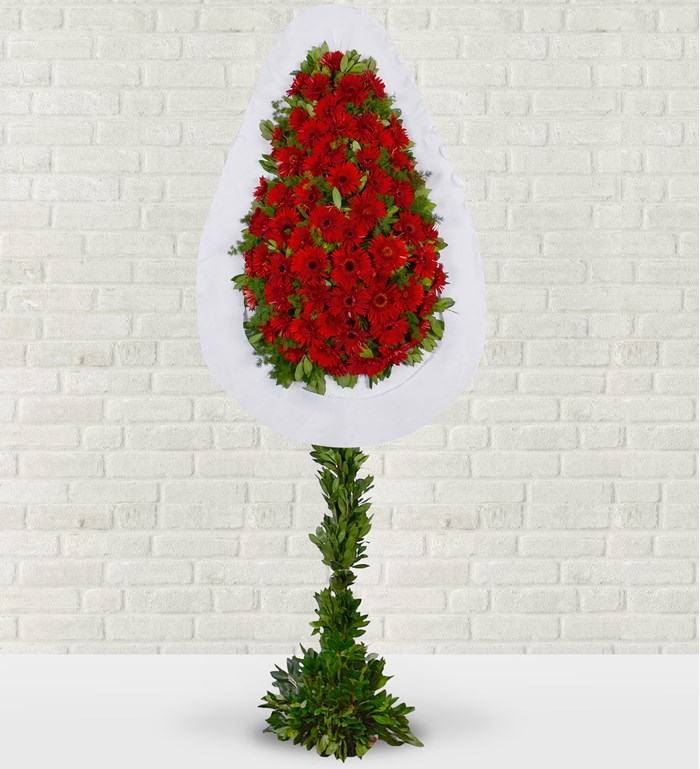 TEK KAT CANLI ÇİÇEK ÇELENK - Görsel 5