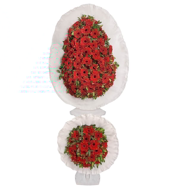 ÇİFT KATLI CANLI ÇELENK - Görsel 2